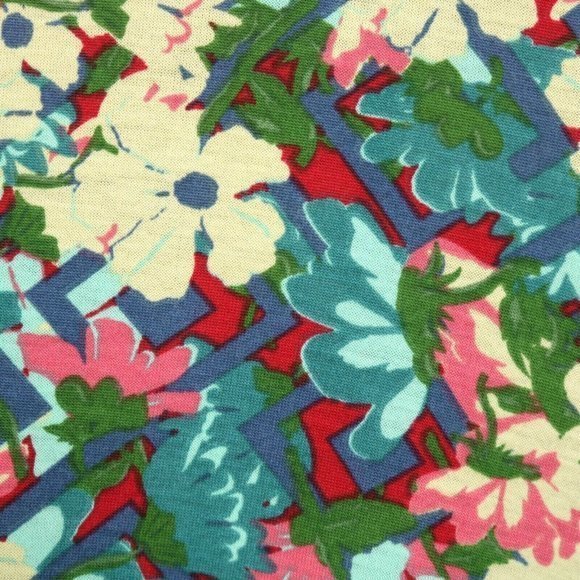 LuLaRoe Perfect T Shirt Top Blouse Yellow Blue Green Pink Floral L Large - Picture 9 of 12